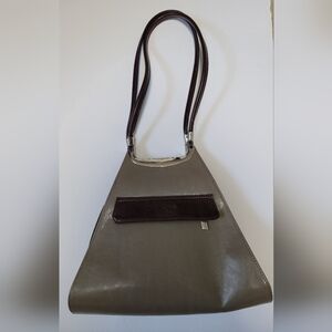 LEAF BAGS Made in Italy Beige  and Brown Luxurious Couture Hand Bag